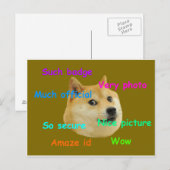 doge badge briefkaart (Voorkant / Achterkant)