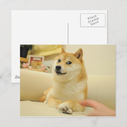 Doge Briefkaart (Voorkant / Achterkant)