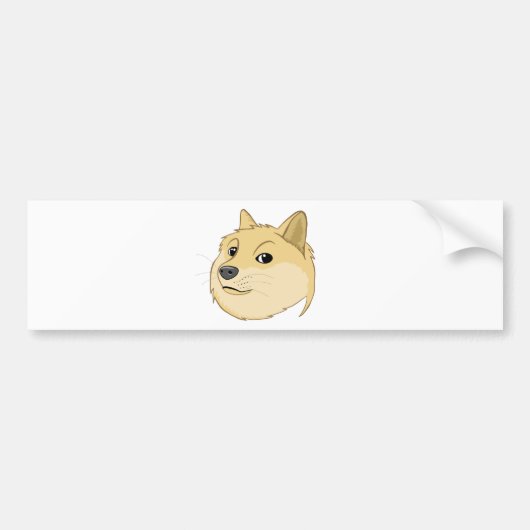 Doge Bumpersticker (Voorkant)
