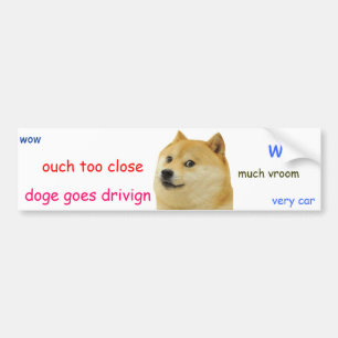 Doge Bumpersticker