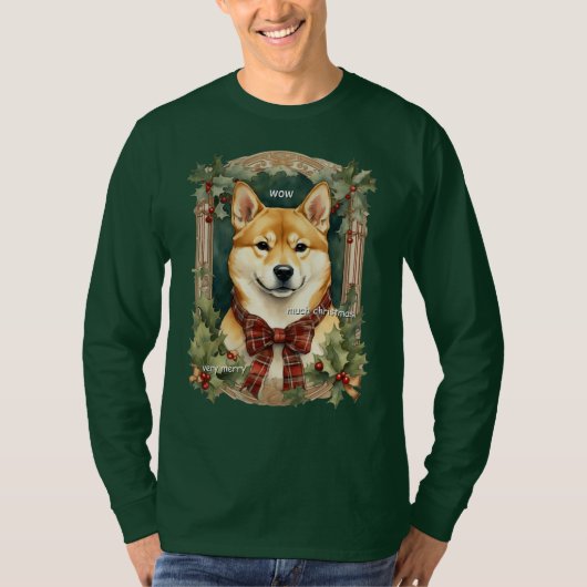 Doge Christmas Sweatshirt (Shiba Inu) Mannen (Voorkant)