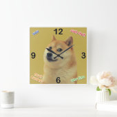 Doge Clock Vierkante Klok (Huis)