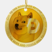 Doge Coin Circle Hanging Ornament (Voorkant)