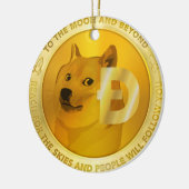 Doge Coin Circle Hanging Ornament (Links)