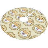 Doge Coin: Crypto valuta achtergrond Kerstboom Rok (Gekanteld)