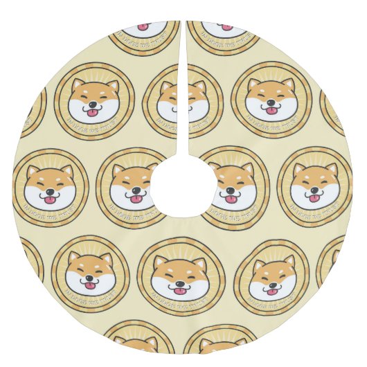 Doge Coin: Crypto valuta achtergrond Kerstboom Rok (Voorkant)