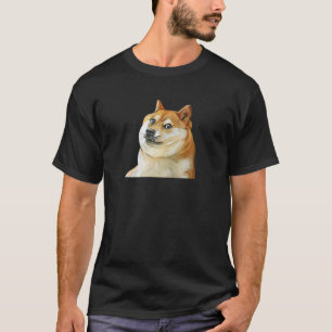 Doge Coin Meme Crypto Grappige Hond Art Illustrati T-shirt