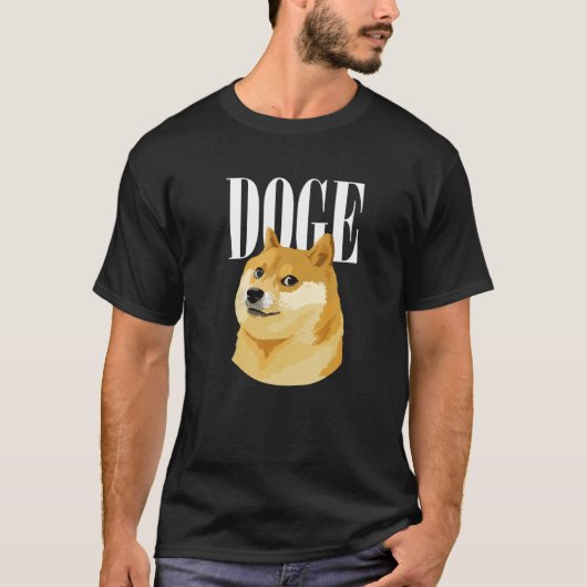 Doge Cool Funny Crypto Coin T-shirt (Voorkant)