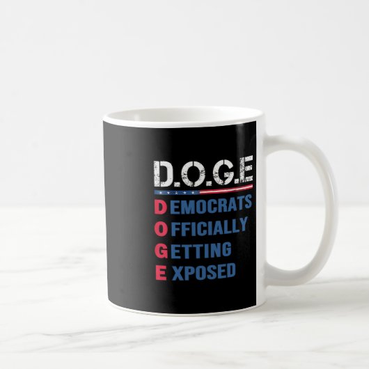 Doge D.o.g.e Afdeling Overheids Efficiëntie M Koffiemok (Rechts)