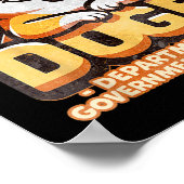 Doge D.o.g.e. Afdeling Overheids Efficiëntie Poster (Hoek)