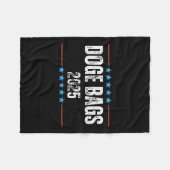 Doge D.O.G.E. Department of Government Efficiency Fleece Deken (Voorkant (Horizontaal))