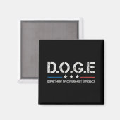 Doge d.o.g.e. Department of Government Efficiency Magneet (Voorkant / Achterkant)