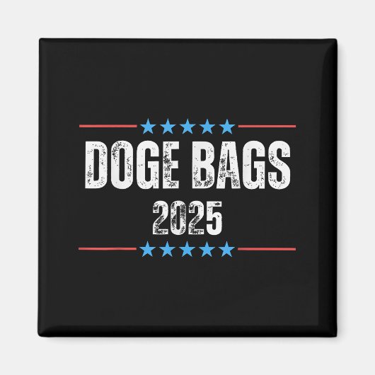 Doge D.O.G.E. Department of Government Efficiency Magneet (Voorkant)