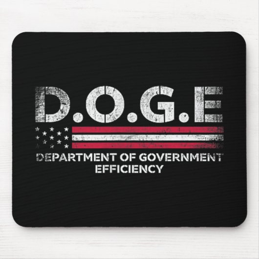 Doge d.o.g.e. Department of Government Efficiency Muismat (Voorkant)
