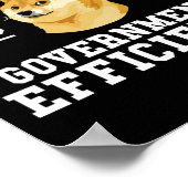 Doge d.o.g.e. Department of Government Efficiency Poster (Hoek)