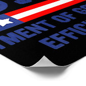 Doge d.o.g.e. Department of Government Efficiency Poster (Hoek)