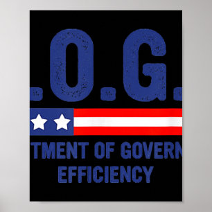 Doge d.o.g.e. Department of Government Efficiency Poster