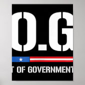Doge d.o.g.e. Department of Government Efficiency Poster (Voorkant)
