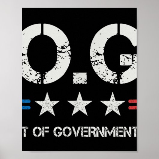 Doge d.o.g.e. Department of Government Efficiency Poster (Voorkant)