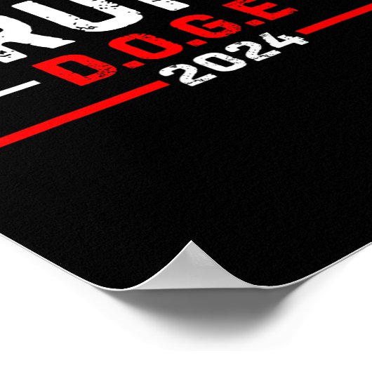 Doge D.O.G.E. Department of Government Efficiency  Poster (Hoek)