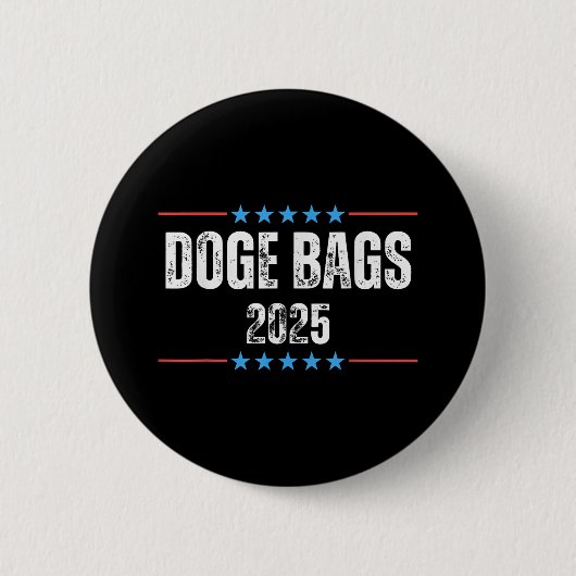 Doge D.O.G.E. Department of Government Efficiency Ronde Button 5,7 Cm (Voorkant)
