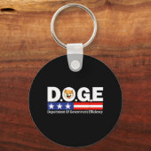 Doge d.o.g.e. Department of Government Efficiency Sleutelhanger (Voorkant)