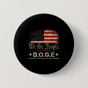 Doge Democraten krijgen Trump 20 officieel onthuld Ronde Button 5,7 Cm
