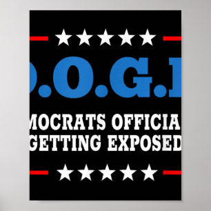 Doge Democraten officieel ontmaskerd van Dept Poster