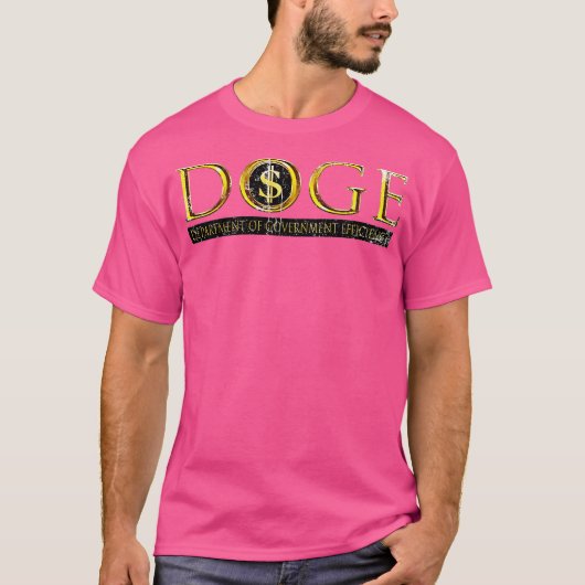 DOGE Departement voor Overheids Efficiëntie T-shirt (Voorkant)