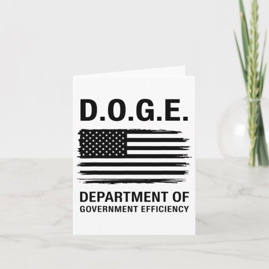 Doge Department Of Government Efficiency 4 Kaart (Voorkant)