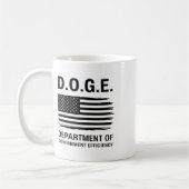 Doge Department of Government Efficiency 4 Koffiemok (Links)