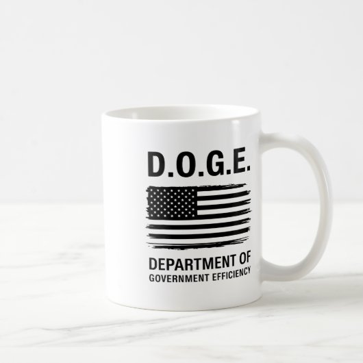 Doge Department of Government Efficiency 4 Koffiemok (Rechts)