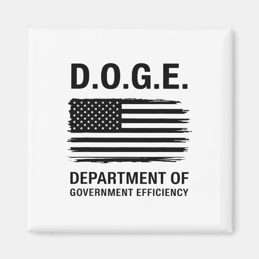 Doge Department of Government Efficiency 4 Magneet (Voorkant)