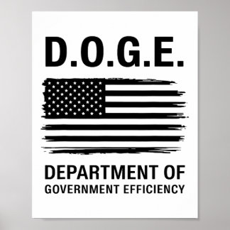 Doge Department of Government Efficiency 4 Poster