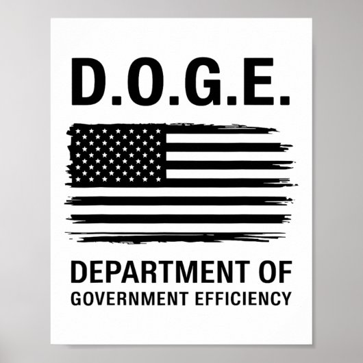 Doge Department of Government Efficiency 4 Poster (Voorkant)