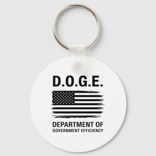 Doge Department of Government Efficiency 4 Sleutelhanger (Voorkant)