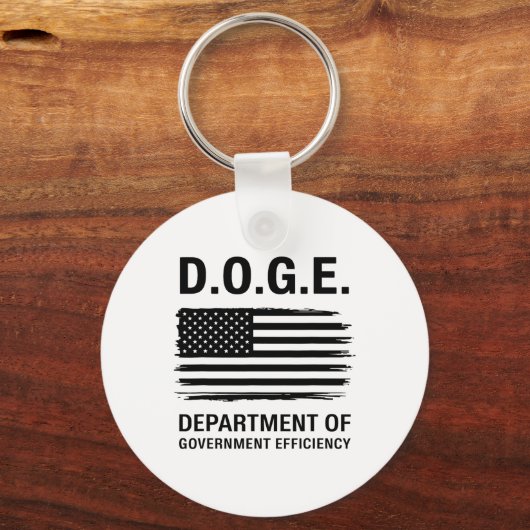 Doge Department of Government Efficiency 4 Sleutelhanger (Voorkant)