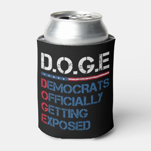 DOGE Department of Government Efficiency Blikjeskoeler (Blikje Voorkant)