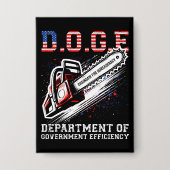 DOGE Department of Government Efficiency Button (Voorkant)