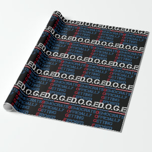 DOGE Department of Government Efficiency Cadeaupapier