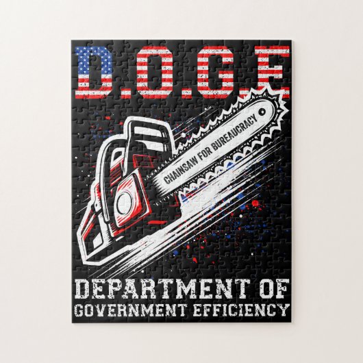 DOGE Department of Government Efficiency Legpuzzel (Verticaal)