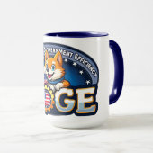 DOGE Department of Government Efficiency Logo LG Mok (Voorkant rechts)