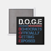 DOGE Department of Government Efficiency Magneet (Voorkant / Achterkant)