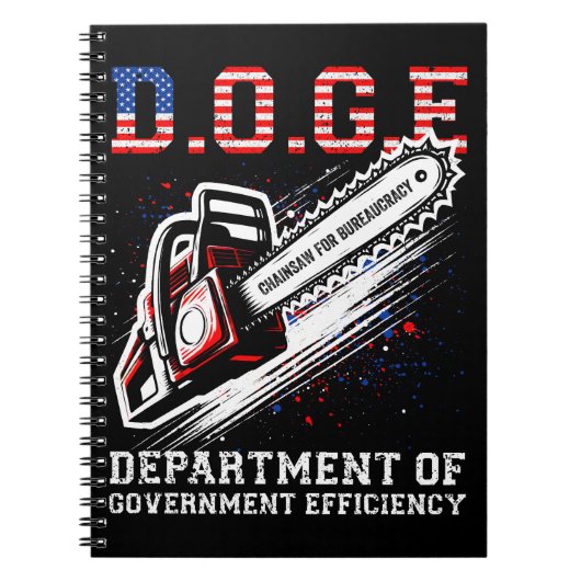 DOGE Department of Government Efficiency Notitieboek (Voorkant)