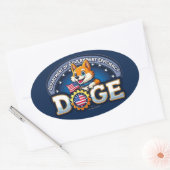 DOGE Department of Government Efficiency Ovale Sticker (Envelop)