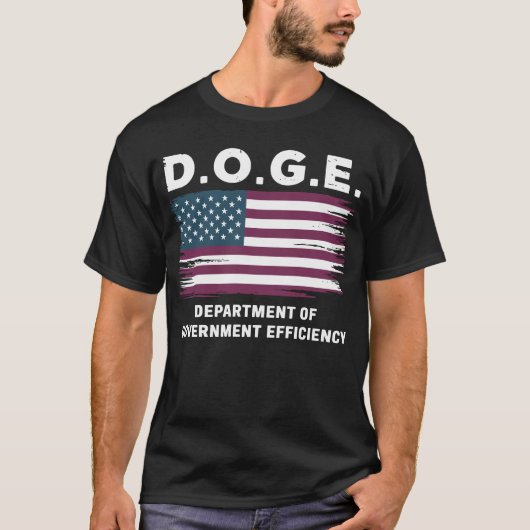 DOGE Department of Government Efficiency T-shirt (Voorkant)
