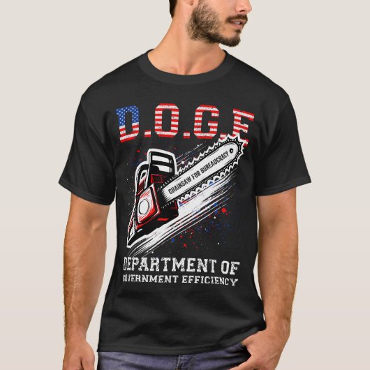 DOGE Department of Government Efficiency T-shirt (Voorkant)