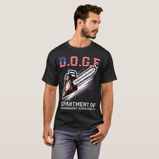 DOGE Department of Government Efficiency T-shirt (Voorkant volledig)
