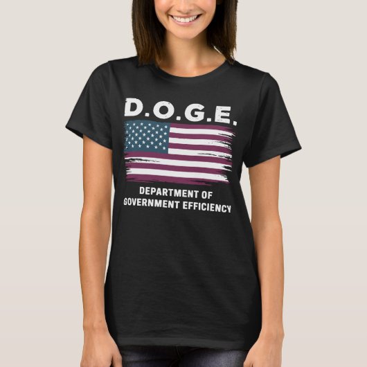 DOGE Department of Government Efficiency T-shirt (Voorkant)