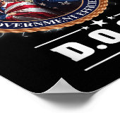 Doge Department of Government Efficiency Trump 47T Poster (Hoek)